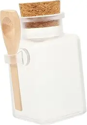 PHENOFICE Bath Salt Storage Jar Sealed with Spoon Epsom Salt Bottle Set Lid and Spoon