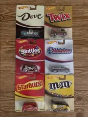 2014 Hot Wheels Pop Culture Series Real Riders Candy Set Of 6 New & Sealed