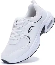 [Ttecon] Womens Walking Shoes with Arch Support | Orthotic Sneakers for Plantar Fasciitis Foot Heel Pain Relief | Air Tennis Running Shoes Size 6.5-11