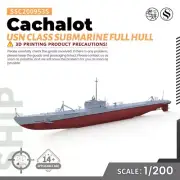 1/200 Military Model Kit USN Cachalot Class Submarine Full Hull