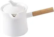 TIDTALEO Large Capacity Ceramic Teapot with Side Handle for Brewing Flower Tea and Hot Beverages Sturdy Design Comfortable Grip for Home Use