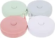PERSELOSO 4pcs Compact Digital Measuring Tape for Body Tailor Tape Portable Double Scale Soft Flexible Rule