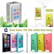 New Apple iPod Nano 7th 8th Generation 16GB MP3 Player SEALED -GIFT- WARRANTY