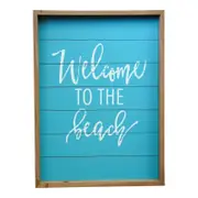 LVD Welcome To The Beach MDF 58cm Sign Board Home Decor