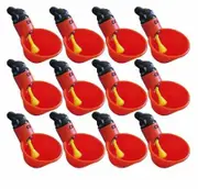 10-Pack Automatic Chicken Waterer Cups Poultry Water Feeder Kit Suitable for Chicks Duck Goose Turkey and Bunny