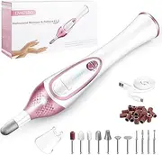36-Piece Professional Manicure Pedicure Kit,Electric Nail File Set with 11pcs Nail Drill Bits,Cordless Electric Nail Drill Machine,Nail Grinder for Thick Toenail, Pedicure Tools for Feet Hand