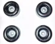 16 Large Black Rubber Feet Bumper for Speakers,Monitors,Cases & Amps