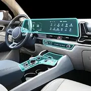 Car Interior Film Dashboard Piano Board Shift Center Console Anti-Scratch Transparent TPU Protection Film Accessories，for Kia Sportage NQ5 2022-2023 (386mm for LHD)