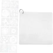 ARTSEWPLY 20pcs Flower Painting Stencils Durable Decorative Templates for DIY Crafts Lightweight Washable for Art Projects and Creative Wall Painting