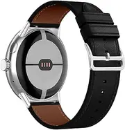 [RanBluu] Band, Compatible with Google Pixel Watch 3 45mm, Leather Band, Google Pixel Watch Replacement Strap, Smart Watch Band, Smart Watch Band, Leather Strap, Leather Replacement Band, Business Belt,