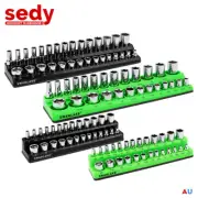 Magnetic Socket Organizer Tray Set SAE Metric Socket Holder Tray Drive Socket