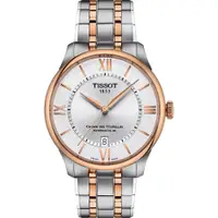 在飛比找PChome24h購物優惠-TISSOT 天梭杜魯爾系列自動腕錶 男錶 39MM T13