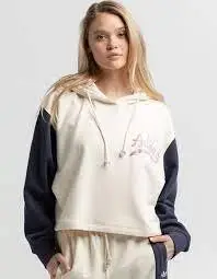 在飛比找Yahoo!奇摩拍賣優惠-傾城女裝 ADIDAS OG HOODIE 帽T 奶茶 紫色