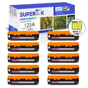 10PK CB543A 125A Magenta Toner Cartridge for HP Color LaserJet CP1518 CP1210