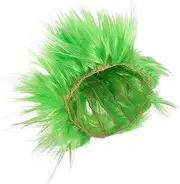Exaggerated Afro Wig Wigs Men Apparel Funny Adult Clown Wig Masquerade Costume Spiky Mens Green Wig Green Headband Cosplay Supply Afro Wig Women Neon Green Wig P Silk Light Green GAROZATION