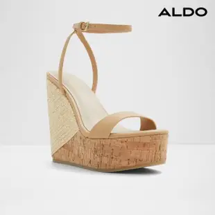 【ALDO】MARYSOL-草編楔型厚底涼鞋-女鞋(奶茶色)