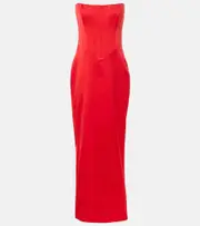 [The New Arrivals Ilkyaz Ozel] The New Arrivals Ilkyaz Ozel Ambra bustier gown AU 16 red
