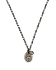 Miansai Dove Oxidized Sterling Silver Pendant Necklace, 12 OS