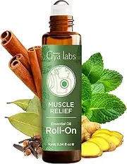 Gya Labs Muscle Relief Essential Roll On, Muscle Relief Essential Oils for Women