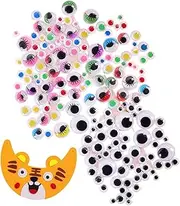 Generic Stickers for Wavy Eye Adhesives - Floating Eyes Googly, Wigggle Eyelash Stickers | Craft Glue Eyes Googly, Cornferen Googly Firmer Easy to Use