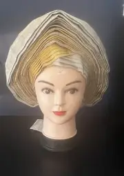Beautiful African Auto Gele Ready to Wear Available In Different Colors