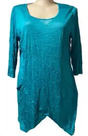 TS Taking Shape Plus Sz 16 S EMILY Crinkle Stretch TOP NWT