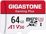 Gigastone 64GB Micro SD Card UHS-I U1 Class 10 MicroSD XC Memory Card with SD Adapter High Speed Memory Card Class 10 UHS-I Full HD Video Nintendo Switch Dashcam GoPro Camera Samsung Canon Nikon Drone