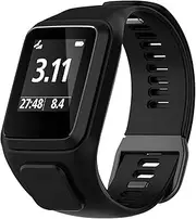 [Chofit] Replacemnt Bnad intended for Tomtom Runner 2/Runner 3/Golfer 2/Spark/Spark3 and Adventurer watch,Soft Silicone Sport Watch Band intended for Woman Man (Black)