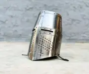 Medieval Crusader Helmet | Fantasy Warrior Helmet | SCA LARP Knight Helmet - 18