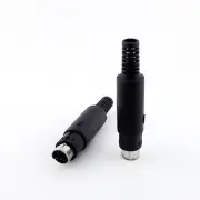 10pcs 7 Pin Mini DIN Mini-DIN Male Plug S-video Connector Adapter Plastic Handle