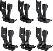 [YEQIN] 6 Pack/Set #S380-B Walking Welt Cording Presser Feet Compatible with JUKI DNU-241,DNU-1541, Singer 153K101,153W101, Brother LS2-B837, Consew 206RB, 225