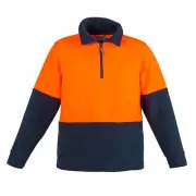 Unisex Hi Vis Half Zip Polar Fleece Jumper ZT460 by Syzmik Workwear