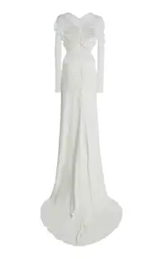 [Christopher Esber] Veiled Tulle Overlay Gown