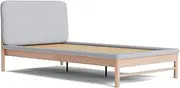 Koala Paddington King Single Bed Frame, Sturdy Tool-Less Assembly Bed Base with Under Bed Storage, Natural Ash/Silver Fox