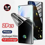 2 pcs Screen Protector For Samsung Galaxy S24 Ultra Plus S23 S22 S21 S20 Plus Ultra Note 20 Ultra 10 Plus S25 Ultra TPU Hydrogel Privacy Anti-Spy Anti Bubbles