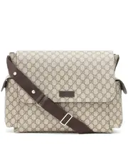 [Gucci Kids] Gucci Kids GG Supreme printed changing bag One Size brown