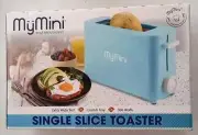 My Mini Single Slice Toaster Nostalgia Light Blue Dorm Room Apartment Mymini