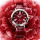 SEIKO精工 LUKIA 珍珠母貝 鑲嵌美鑽 淑女機械錶-34.8mm 紅色 SPB135J1/6R35-00N0R_SK028