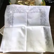 Lot of 10 White Jabara Linens ~ Napkin ~ Never Used 18x18