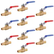 EFIELD 1/2"X1/2" 3/4"X3/4" Pex-A Pipe Brass Ball Valves Expansion Blue Red Level