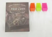 Meat Shredder, Meat Paw Claws Grill Handler, BBQ Pork Cooking + 3 Basting Brush