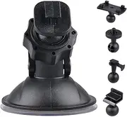 Car Camera Holder - Car Dashboard Camera Mount | Vlogging Cars Cam Mount with 5 Adapters, Strong Suction Phone Stand, 360° Adjustable Cars Cam Mounts for Windshield Video Recording and Vlog Capture