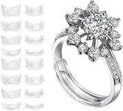 Yizene 16Pcs Ring Size Adjuster, Rings Adjuster For Loose Rings, Invisible Soft Ring Size Fits Any Protection Spacer(8 Sizes)
