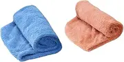 DONFAMDS 2pcs Microfiber Hair Towel Set Bath Cap Towel Drying Head Wrap for Quick Dry