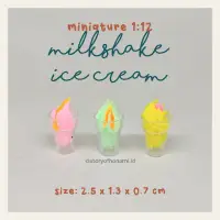 在飛比找蝦皮購物優惠-微型 1: 12 奶昔冰淇淋飲料奶油果汁玩具