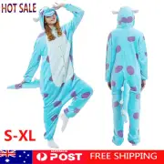 Sully Mike Monsters Inc Kigurumi Costume Halloween Party Fancy Dress Slippers AU