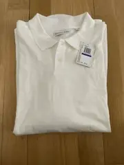 Geoffrey Beene Men's Polo Casual Shirt Size XXL Ivory Color