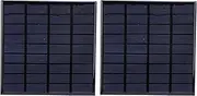 2PCS DC9V 2W Solar Panels Polysilicon High Efficiency Charger Module with 100cm Cable for DIY Solar Projects and Toys Charging
