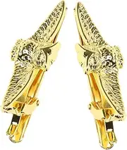 [Baluue] 2pcs Gold Tie Clip for Men Stylish Shark Owl Tie Bars for Business Suit Formal Occasions Enhances Professional Appearance