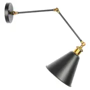 Vintage Retro Industrial Swing Arm Sconce Wall Light Loft Lamp Fixture Fitting(Material: Copper+Iron)